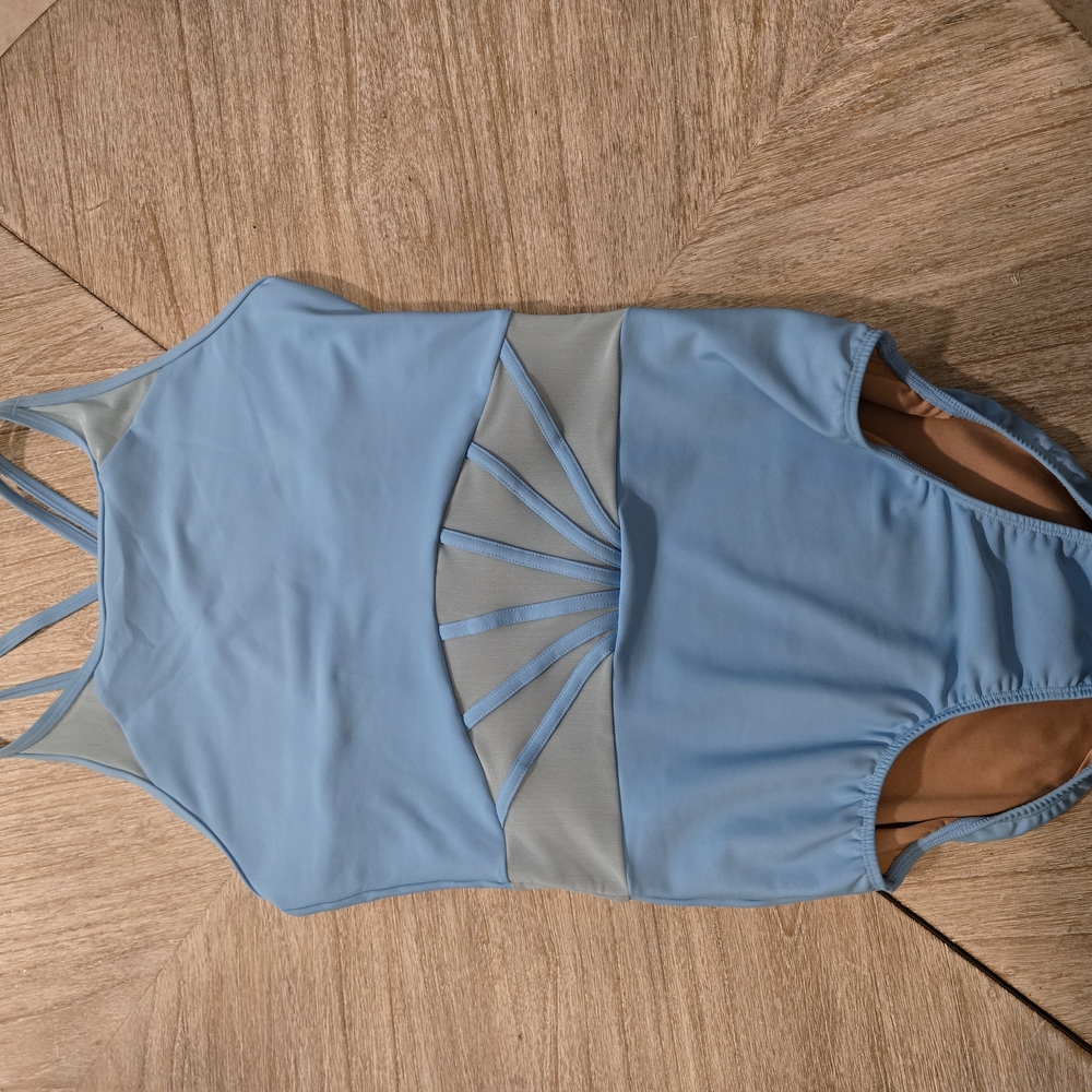 Every TURN Light Blue One-Piece dance Leo